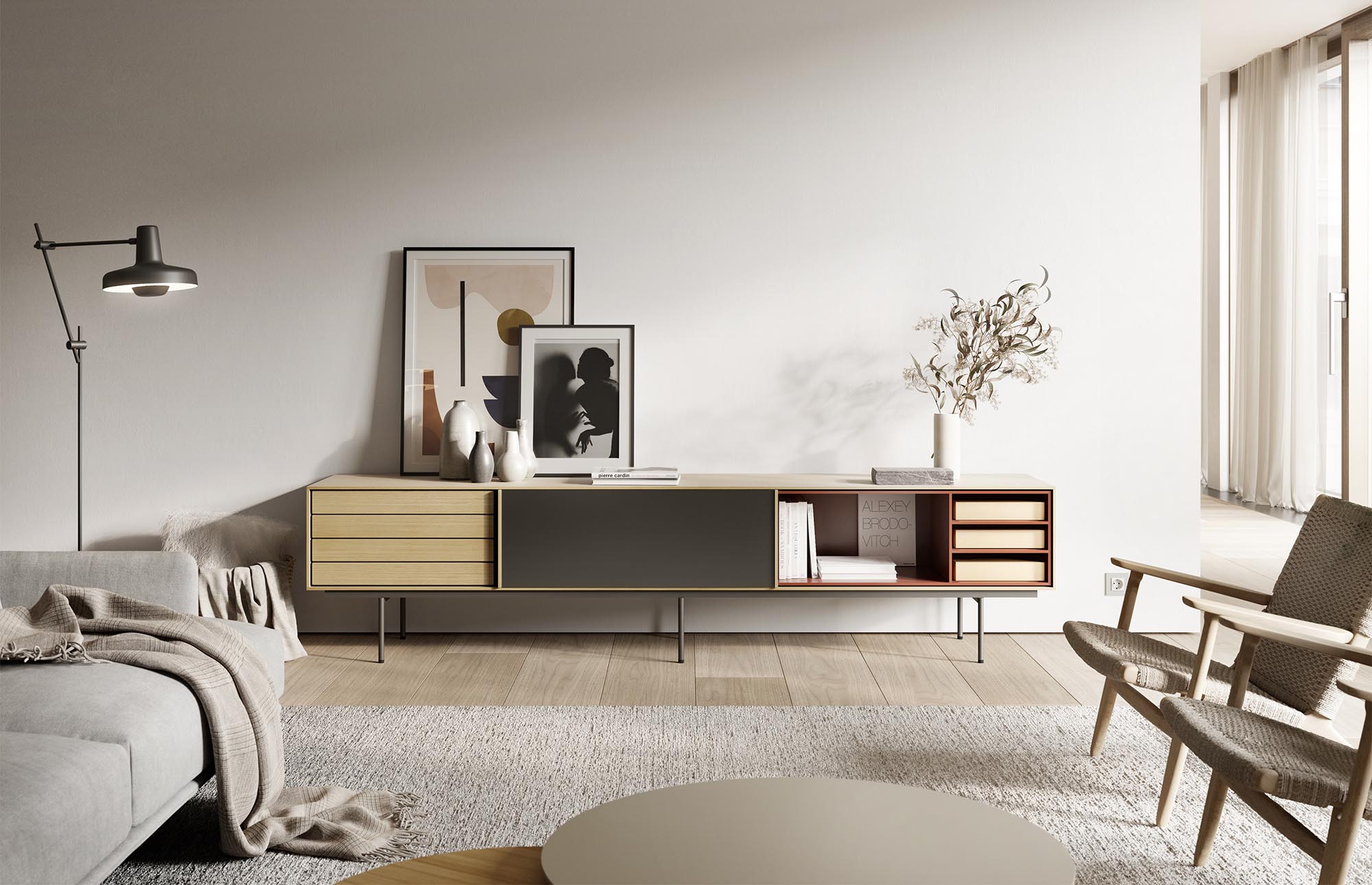 Muebles TV minimalistas para tu salón - BoCubi